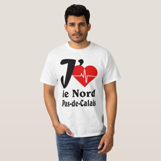 Ik hou van het Noorden, niet van Calais T-shirt (Voorkant volledig)