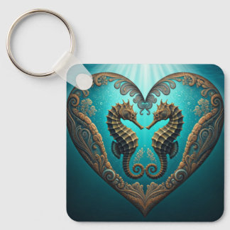 Ik hou van het Ocean Sleutelhanger