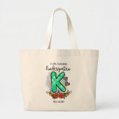 Ik hou van het onderwijs Kindergarten toevoegen Jo Grote Tote Bag (Voorkant)