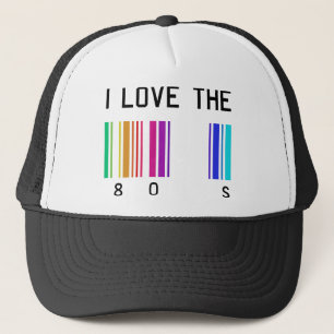 Ik hou van het ontwerp van 80's trucker pet