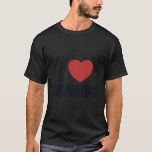 Ik hou van het opgraven van hydraulische lader dri t-shirt