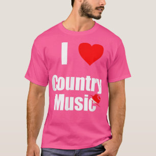 Ik hou van het pet gitaarmuziekgenre t-shirt