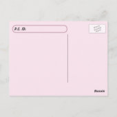 Ik hou van het postoversteken van een Bunny-Briefk Briefkaart (Achterkant)