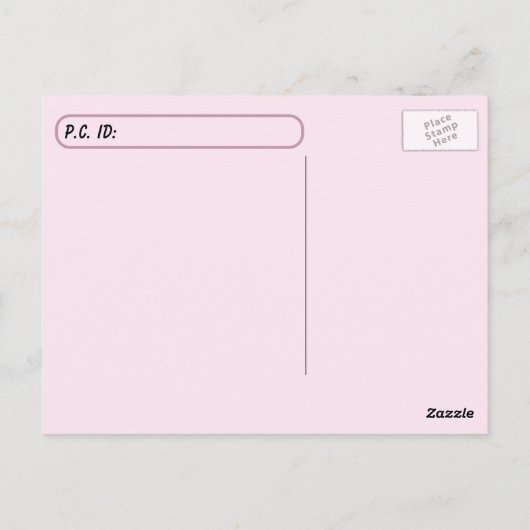 Ik hou van het postoversteken van een Bunny-Briefk Briefkaart (Achterkant)