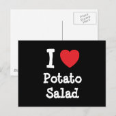 Ik hou van het Potato Salad hart T-Shirt Briefkaart (Voorkant / Achterkant)