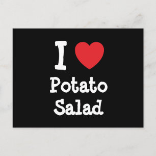 Ik hou van het Potato Salad hart T-Shirt Briefkaart