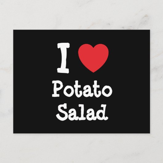 Ik hou van het Potato Salad hart T-Shirt Briefkaart (Voorkant)
