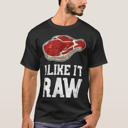 Ik hou van het rauwe Shirt - Beef Steak BBQ Pitmas (Voorkant)