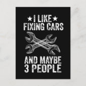 Ik hou van het repareren van auto's en misschien 3 briefkaart (Voorkant)