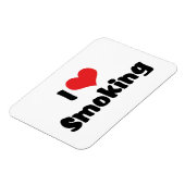 Ik hou van het roken van het hart - tabak Sigarett Magneet (Linkerzijde)