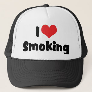 Ik hou van het roken van het hart - tabak Sigarett Trucker Pet