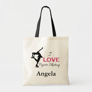 Ik hou van het Schatsen van het Cijfer, Sneeuwvlok Tote Bag