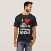 Ik hou van het schilderen van stenen Hart Steen Vr T-shirt (Voorkant volledig)
