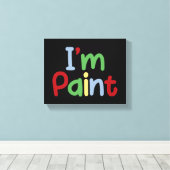 Ik hou van het schilderen van vingers canvas afdruk (Insitu (Houten vloer))