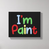 Ik hou van het schilderen van vingers canvas afdruk (Voorkant)