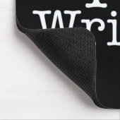 Ik hou van het schrijven van zwarte Muismat (Hoek)