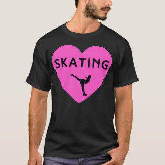 Ik hou van het skatten Gift voor Figuur SkatersCoa T-shirt