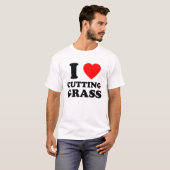 Ik hou van het snijden van gras grappig gazon cade t-shirt (Voorkant volledig)