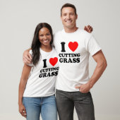 Ik hou van het snijden van gras grappig gazon cade t-shirt (Unisex)