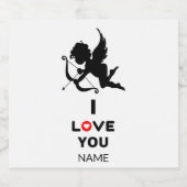 Ik hou van het speciale bierflesetiket bier etiket (Enkel label)