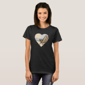 Ik hou van het strand en het zonnekeet t-shirt (Voorkant volledig)