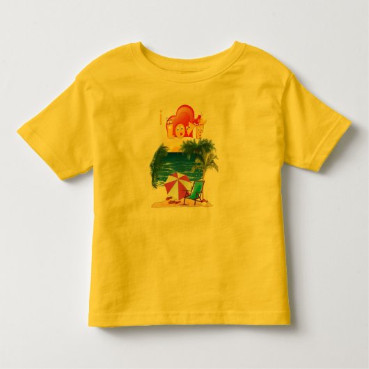 Ik hou van het strand in de zomer kinder shirts (Voorkant)