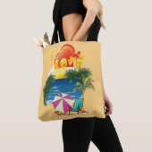 Ik hou van het strand in de zomer tote bag (Dichtbij)