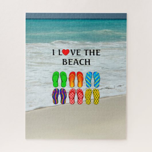 Ik hou van het strand,  legpuzzel (Verticaal)