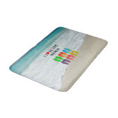 Ik hou van het strand, populair design badmat (Gekanteld)