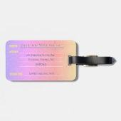 #"Ik hou van het strand"zonsopgang sjabloon adres Bagagelabel (Achterkant horizontaal)