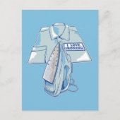 Ik hou van het strijken van grappig ijzer briefkaart (Voorkant)