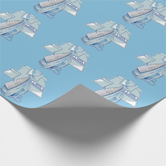 Ik hou van het strijken van grappig ijzer cadeaupapier (Hoek)