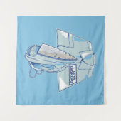 Ik hou van het strijken van grappig ijzer wandkleed (Voorkant (horizontaal))