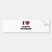 Ik hou van het syndroom van Down Bumpersticker (Voorkant)
