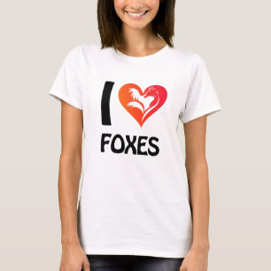 Ik hou van het T-shirt van Foxes