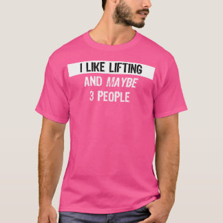 Ik hou van het tillen van grappige gewichtheffen f t-shirt