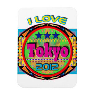 Ik hou van het Tokyo Emblem #1 Magnet 2012 Magneet