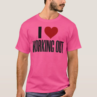 Ik hou van het trainen van de pomp Lifting Bodybui T-shirt