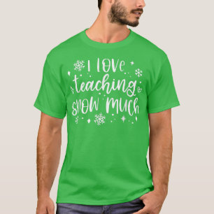 Ik hou van het trainen van sneeuw veel grappige Wi T-shirt