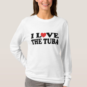 Ik hou van het Tuba T-shirt