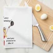 Ik hou van het uitvoeren in de keuken! keukenhandd theedoek (Quarter Fold)