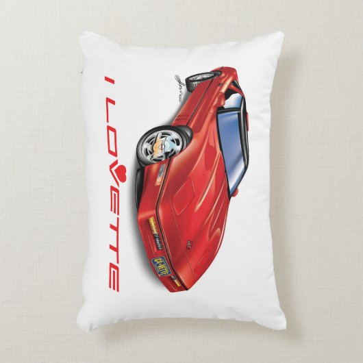 IK HOU VAN HET UNIEKE AUTO-ONTWERP ACCENT KUSSEN (Voorkant(Verticaal))