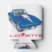 IK HOU VAN HET UNIEKE AUTO-ONTWERP BLIKJESKOELER (Achterkant)