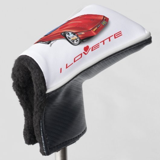IK HOU VAN HET UNIEKE AUTO-ONTWERP GOLFHEADCOVER (3/4 voorkant)