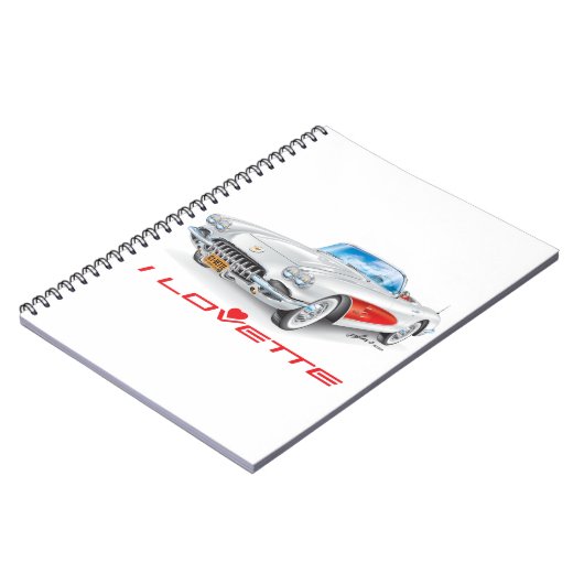 IK HOU VAN HET UNIEKE AUTO-ONTWERP NOTITIEBOEK (Linkerzijde)