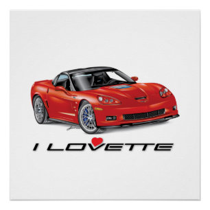 IK HOU VAN HET UNIEKE AUTO-ONTWERP PERFECT POSTER