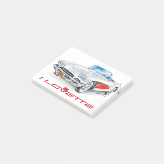 IK HOU VAN HET UNIEKE AUTO-ONTWERP POST-IT® NOTES (Schuin)