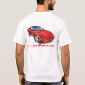 IK HOU VAN HET UNIEKE AUTO-ONTWERP T-SHIRT (Achterkant)