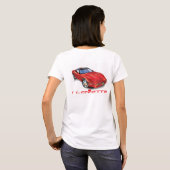 IK HOU VAN HET UNIEKE AUTO-ONTWERP T-SHIRT (Achterkant volledig)