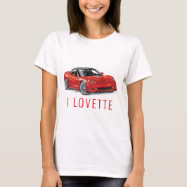 IK HOU VAN HET UNIEKE AUTO-ONTWERP T-SHIRT